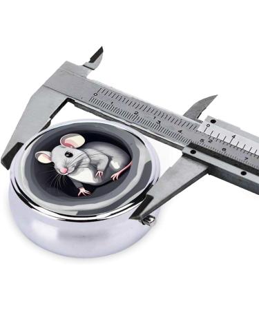 Mouse in The Hole Round Pill Box - 3 Compartment Portable Travel Pill Organizer for International Shipping - Buy Online on GoSupps.com