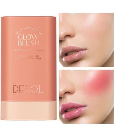 Cheek Cream Blushes Stick - Cheek Tint Blushes Stick - Waterproof Long Lasting Glow Rotating Design Blushes Stick for Easy Application For Women Girls Cheeks and Lips Mature Skin Shakven 03 - Buy Online on GoSupps.com
