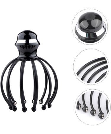 Beaupretty Electric Scalp Massage Device - Curly Hair Treatment Shampoo Brush | 1stk Curved Brush for Scalp Care - 17.6x13.7 Black - Buy Online on GoSupps.com