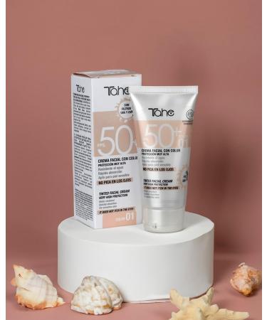 Tahe Facial Sunscreen with Color SPF 50+ | 50ml - Best International Shipping - Buy Online on GoSupps.com