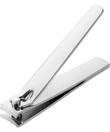 Premium Twin Nail Clipper & Slant Tweezers Bundle - Extra Large Nails Precision Eyebrow Hair Removal Stainless Steel - Glossy Finish 90mm & 85mm - Buy Online on GoSupps.com