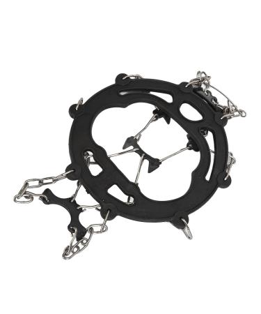 Nail Chain Shoe Covers | Universal Non-Slip Gripping Spikes | Durable 8-Tooth Traction for Shoes | Stainless Steel | Black - Buy Online on GoSupps.com