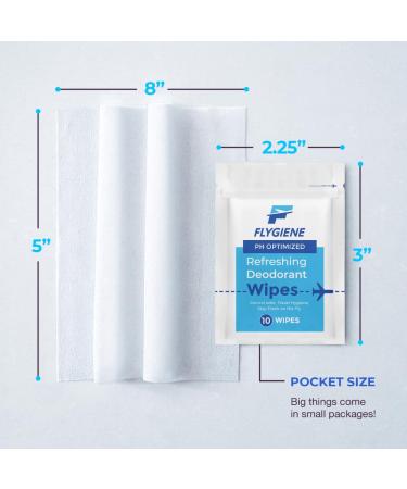 Deodorant Wipes - Individually Wrapped Antiperspirant Body Wipes (10 Count) | Shop Now for Freshness Anywhere - Buy Online on GoSupps.com
