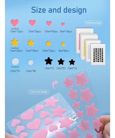 Star Pimple Patches - 316 Count Invisible Acne Treatment Cute Hydrocolloid Zit Covers with Centella Asiatica & Tea Tree Oil | International Shipping - Buy Online on GoSupps.com