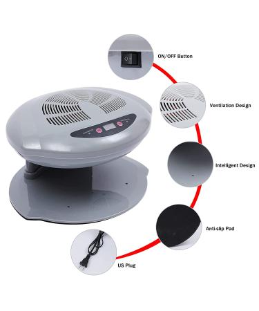 400W Professional Nail Dryer with Auto Induction Sensor | Warm & Cool Wind Manicure Tool for Fingernail & Toenail Curing - Silver - Buy Online on GoSupps.com