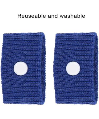 ANKROYU Anti Nausea Wristbands - 5 Colors, 1 Pair for Travel Sickness Relief - Ideal for Bus and Air Travel (Blue) - Buy Online on GoSupps.com