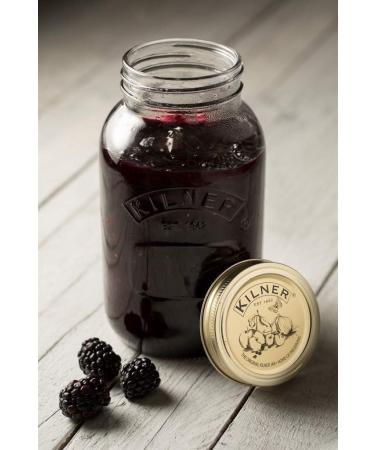 Kilner 1 Litre Round Glass Storage Jar with Screw Top Lid - Perfect for Preservation - Buy Online on GoSupps.com