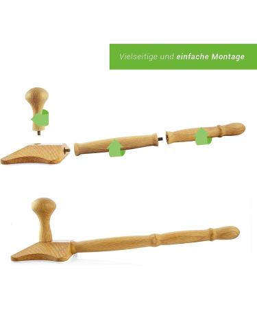 Back Release Trigger Point Massager - Wooden Acupressure Stick for Whole Body Pain Relief Tension & Fascia Care | International Shipping - Buy Online on GoSupps.com