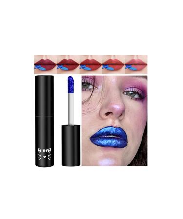 5 Colors Lip Stain, Peel Off Lip Stain Lip Tint, Tear Off Lipstick Waterproof Long Lasting Peel Reveal Lip Stain, Tattoo Color Lip Gloss, Non-stick Cup Lip Stain Tint Lip Makeup for Women Girls 01# 1PC