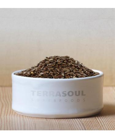 Terrasoul Superfoods Organic Brown Flax Seeds 4 Lbs (2 Pack) - Buy Online on GoSupps.com
