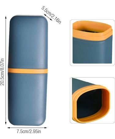 Travel Toothbrush Case - 2 Pack | Durable Plastic Etui for Kids & Adults | Perfect for Camping Hiking & Business Trips - Buy Online on GoSupps.com