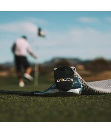 STICKIT Magnetic Golf Towel Gray - Premium Microfiber with Deep Waffle Pockets | Industrial Strength Magnet | Pack of 1 - Buy Online on GoSupps.com