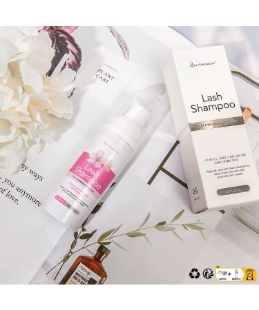 Eyelash Shampoo for Extensions - 60ml Foam Cleaner for Salon & Home Use | Cherry Blossoms - Buy Online on GoSupps.com