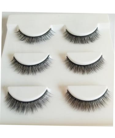 minkissy 3 Pair Fake Lashes False Eyelash Fake Eyelash Make up 3d Eyelashes - Buy Online on GoSupps.com