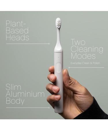 SURI Sustainable Sonic Toothbrush - Recyclable Plant-Based Head, 2 Modes IPX7 Waterproof - Sea Mist - Buy Online on GoSupps.com