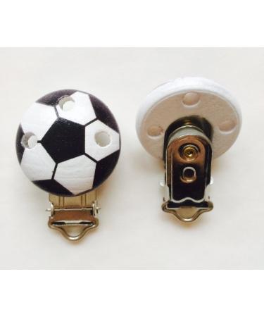 Pacifier clip for pacifier chain to make yourself in different designs clip for pacifier chain (football)