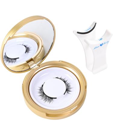 False Eyelashes - No Glue Eyelashes | 4 false eyelashes natural look Magnetic Eyelashes with Applicator Reusable Magnetic Beauty Accessory Effortless Application For Women and Girls - Buy Online on GoSupps.com