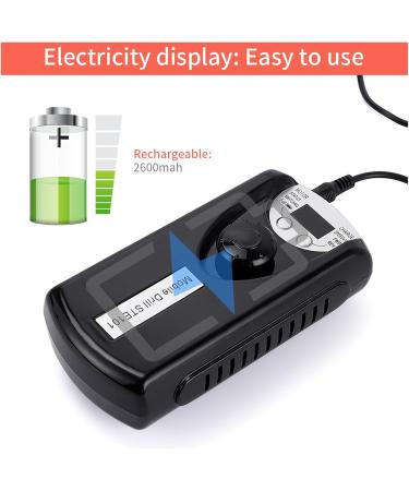 Electric Nail File 30000RPM Electric Nail Drill Machine Portable Rechargeable Pro Electric Manicure Nail File Pro Pedicure Nail Cutter with Display Ste101pink A - Buy Online on GoSupps.com