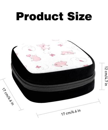 GIAPB Period Bag - Animal Pig Color Sanitary Napkin Storage & Makeup Pouch - Buy Online on GoSupps.com