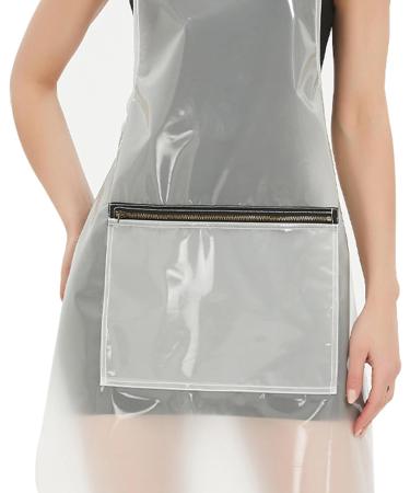 MIKI WELL Hair Stylist Apron - Adjustable Apron with Pockets Milky White - Buy Online on GoSupps.com