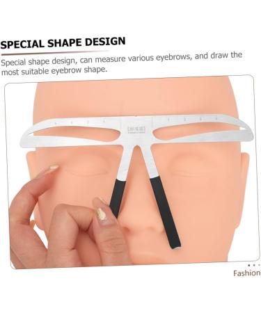 FOMIYES Microblading Line Marker Eyebrow Ruler for Girl Measuring Ruler Equally Divided Template Ruler - Buy Online on GoSupps.com