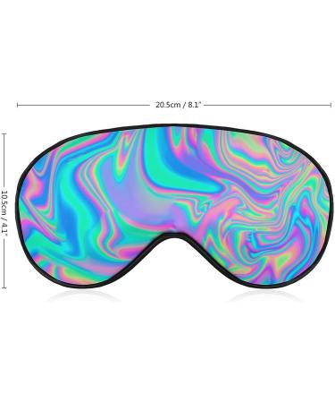 Colorful Psychedelic Trippy Art Sleep Mask for Women - Adjustable Eye Shades with Elastic Strap for Ultimate Comfort - Buy Online on GoSupps.com