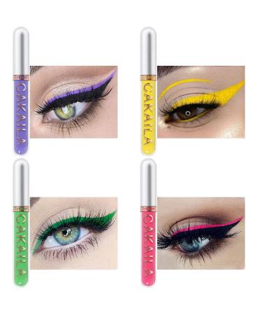 MEICOLY 8 Colors Liquid Eyeliner Colorful Set  Matte Colored Green White Eye Liners Pencil Pro High Pigmented Waterproof & Long Lasting Bright Eyes delineadores de colores  01 01 eyeliner set - Buy Online on GoSupps.com