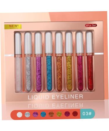 8 Colors Liquid Eyeliner Colourful Waterproof Eyeliner Cosplay Matte Eyeliner Set 2.5mL Style 3. - Buy Online on GoSupps.com