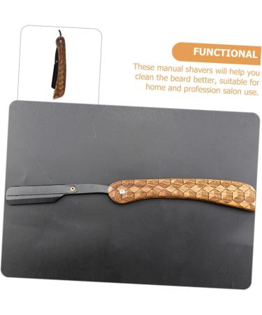 Magiclulu Manual Razor for Men | Portable Beard & Body Razor | Rosewood Design | Perfect Shave - Buy Online on GoSupps.com