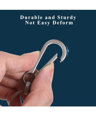 Premium Titanium Keyring Snap Hook | Strong Carabiner Key Holder | Upgraded Robust Design for Keys | International Shipping Available - Buy Online on GoSupps.com