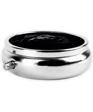 Portable 3 Compartment Puppy Dog Round Pill Box - Mini Travel Medicine Organizer for Vitamins & Tablets - Buy Online on GoSupps.com