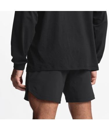 POLNHDLT Men's 3-Inch Running Shorts | Breathable Lightweight Athletic Sport Shorts with Deep Pocket | Training Workout Shorts | C-Black (Medium) - Buy Online on GoSupps.com