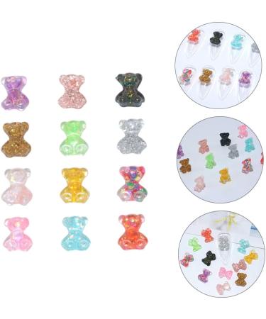 Abaodam 100pcs Nails D Accessories Manicure Small Jewelry Candy Decor Resin Design Bears Little Cartoon - Buy Online on GoSupps.com