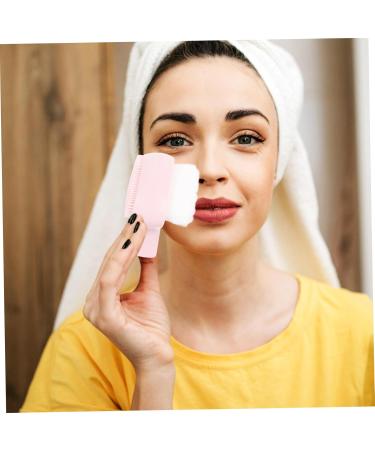 Didiseaon Double-sided Silicone Facial Cleansing Brush Silicone Cleaning Brush Face Cleaning Brush Face Cleansing Brush Exfoliator Manual Beauty Tools Man-made Fiber Plastic - Buy Online on GoSupps.com