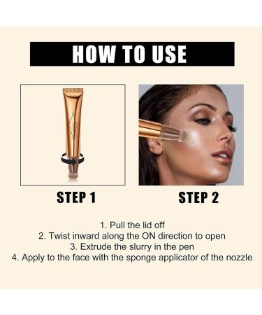 Contour Beauty Wand Liquid Face Concealer Stick - Matte Finish Grey Brown - Buy Online on GoSupps.com
