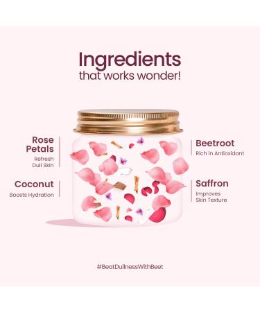 Mother Sparsh Rose & Beetroot Face Ubtan Powder for Natural Radiance and Even Skin Tone | Enriched with Rose Beetroot Mosambi & Cashews (Best For All Skin Type) | 75 gm - Buy Online on GoSupps.com