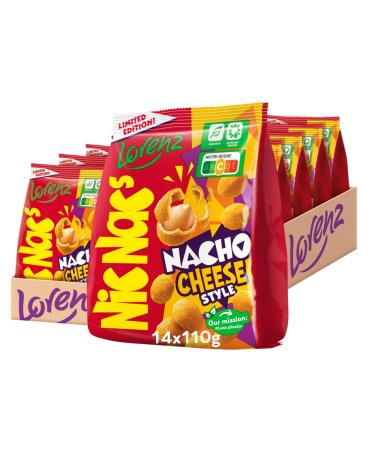 Lorenz Snack World - NicNac's Nacho Cheese Style - Pack of 14 - 110g