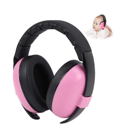 YANKUIRUI Baby Ear Defenders Noise Cancelling Headphones Ear Protection Adjustable Earmuff For Age 3 months To 3 Years At Firework Concert Cinema Pink