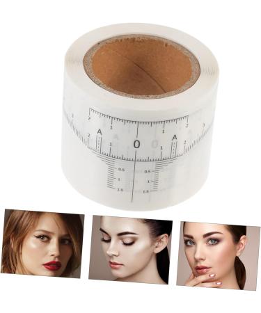 WOONEKY 2 Rolls Adhesive Brow Ruler Stickers Eyebrow Measuring Sticker Makeup Supplies White - Buy Online on GoSupps.com