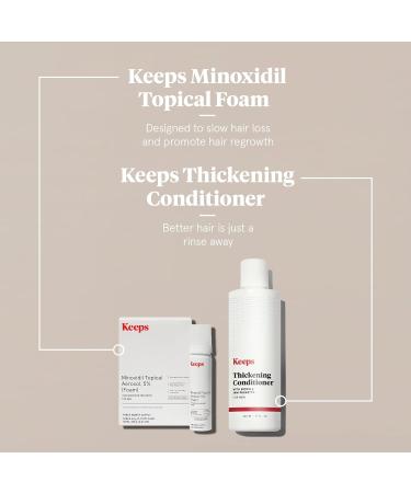 Keeps Minoxidil Foam & Thickening Conditioner Bundle for Hair Growth - Buy Online on GoSupps.com