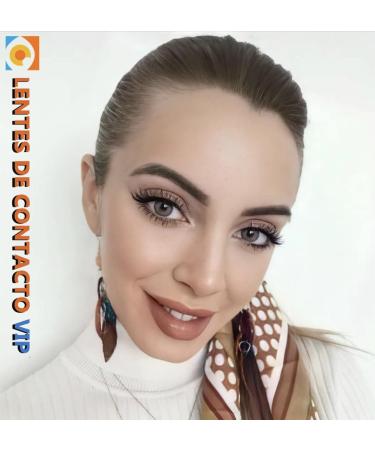 Buy Madrid VIP Gray Contact Lenses - Super Natural Design Annual Colored Lenses with Container & Tweezers - International Shipping Available - Buy Online on GoSupps.com