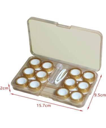 Harayaa 4x Travel Case for 6 Pairs of Contact Lenses - Leak-Proof Silicone Seals Compact & Stylish for Women - Ideal for International Travel - Buy Online on GoSupps.com