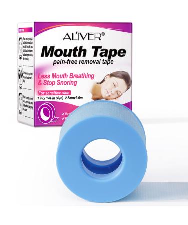 Mouth Tape for Sleeping,1 Roll Mouth Tape, Stop Mouth Breathing, Better Nose Breathing Improved Sleeping,Snoring Solution 1" by 144" 1Roll