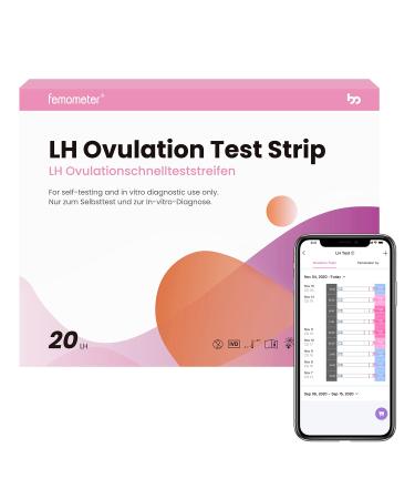femometer Ovulation Test Strips LH Test Strips Accurate Results Sensitive Fertility Test Kit Lh20