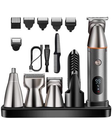 USB Rechargeable Cordless Lithium-Ion Professional Portable Hair four Clipper Grooming Hair Head Beard Body Facial Steel Trimmer Shaver Hair Cutting Haircut Kit Precision for Men Kids Adults Wet & Dry