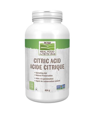 NOW Foods Citric Acid Sprouting Aid Great Substitute for Salt Preservative Found in Citrus Fruits 454 Gram