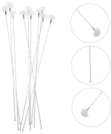 Healvian 10pcs Practical Ear Cleaner Set Reusable Earwax Remover Picks with Dense Goose Plume Design for Safe and Ear Cleaning for Home and Travel - Buy Online on GoSupps.com