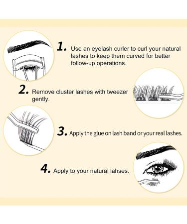D Mix 10-16mm Wispy Volume Eyelash Clusters - 72 Pcs DIY Individual Cluster Lashes for Home Lash Extensions (Pack of 1) A17 - Buy Online on GoSupps.com
