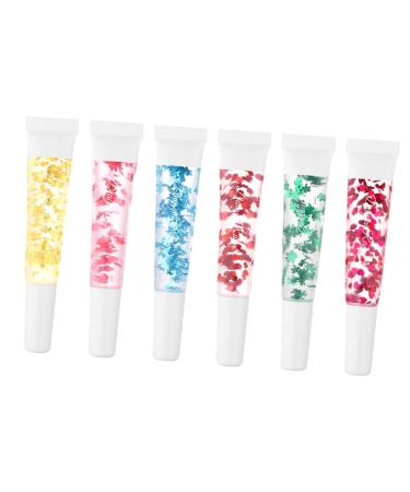 Angoily 6pcs Lip Oils Lipgloss Lip Tint Clear Gloss Women Moisturizing Lipstick Lip Moisturizing Oil Lips Gloss Transparent Lip Oil Plastic Lip Gloss Girl Hydrating