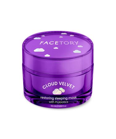 FaceTory Cloud Velvet Restoring Sleeping Mask with Probiotics - Moisturizes, Protects, Overnight Face Mask, Cruelty Free, No Fragrance, 50ml/1.69 fl oz